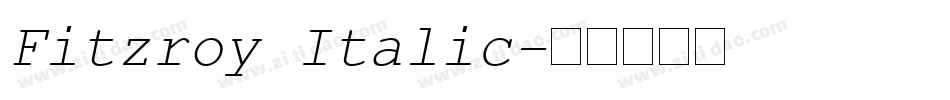 Fitzroy Italic字体转换